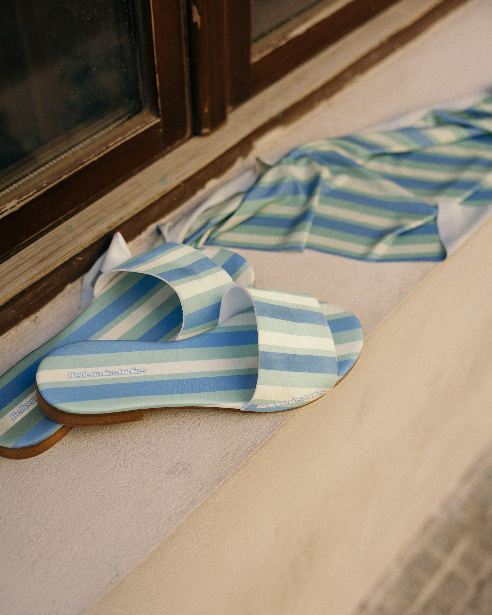 Ciabatta lines azzurro