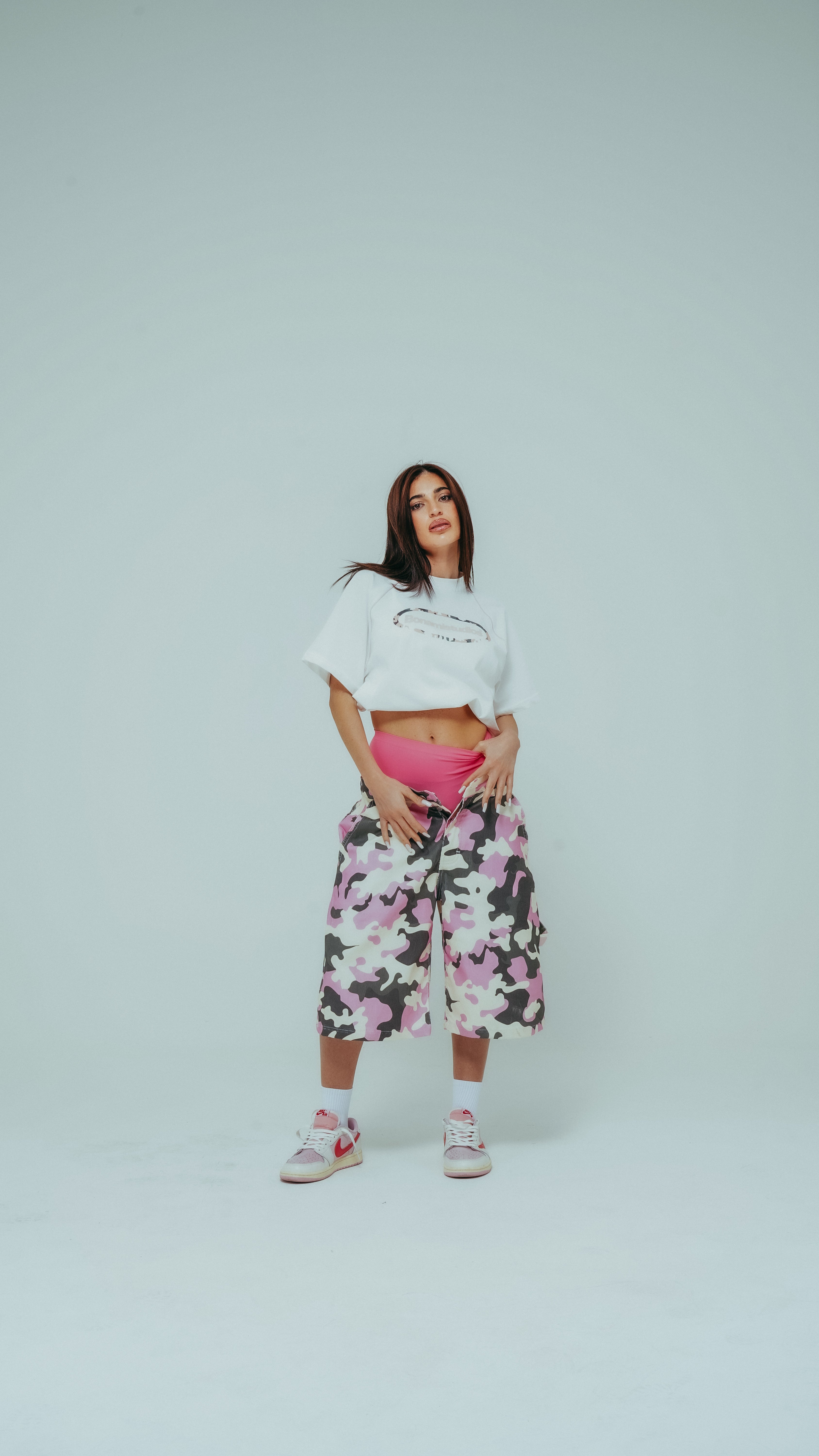 SHORT CAMO CORE PINK
