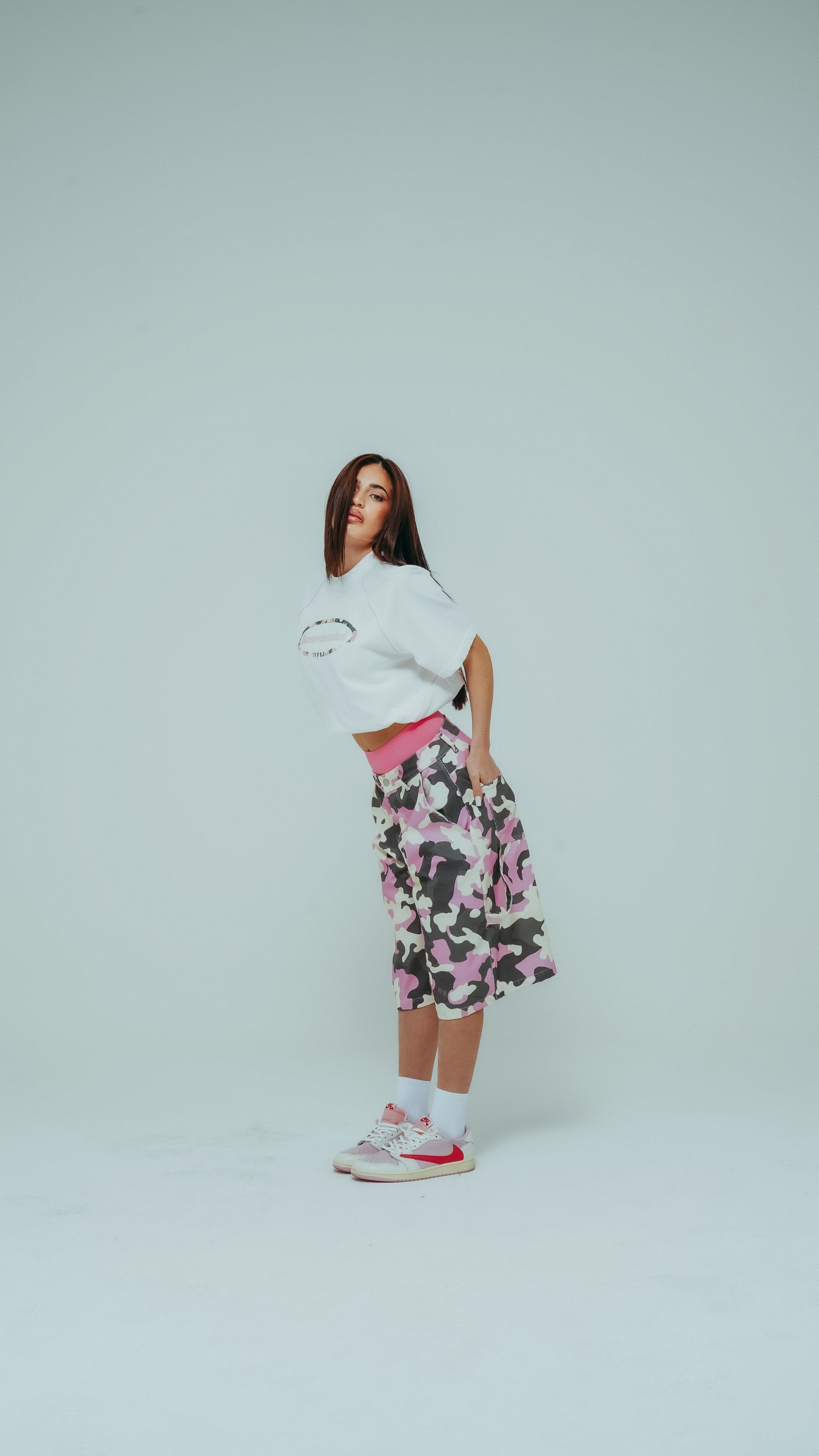 SHORT CAMO CORE PINK