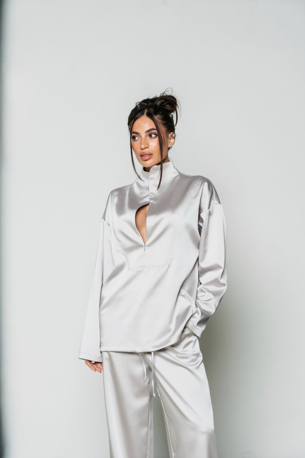 Coordinato Satin Grigio