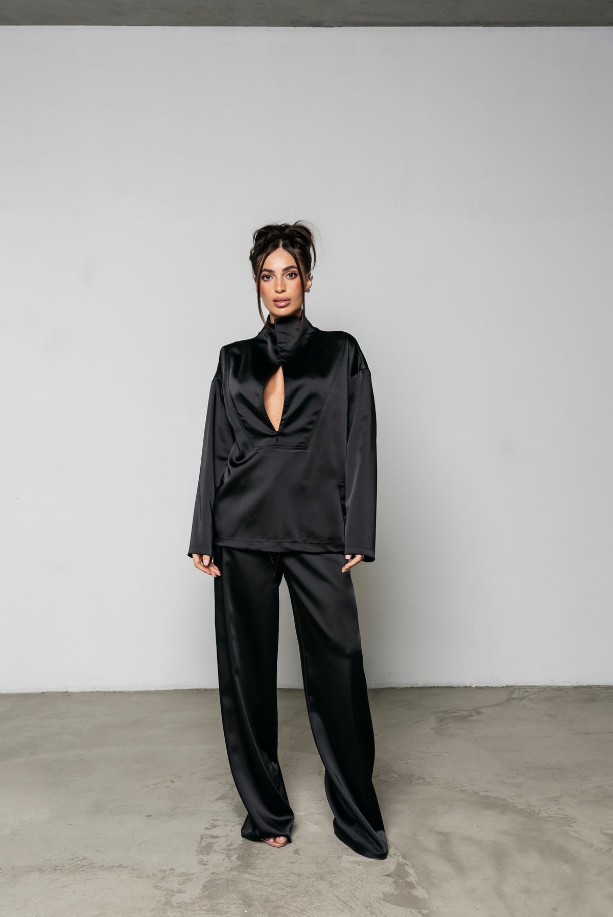 Coordinato Satin Nero