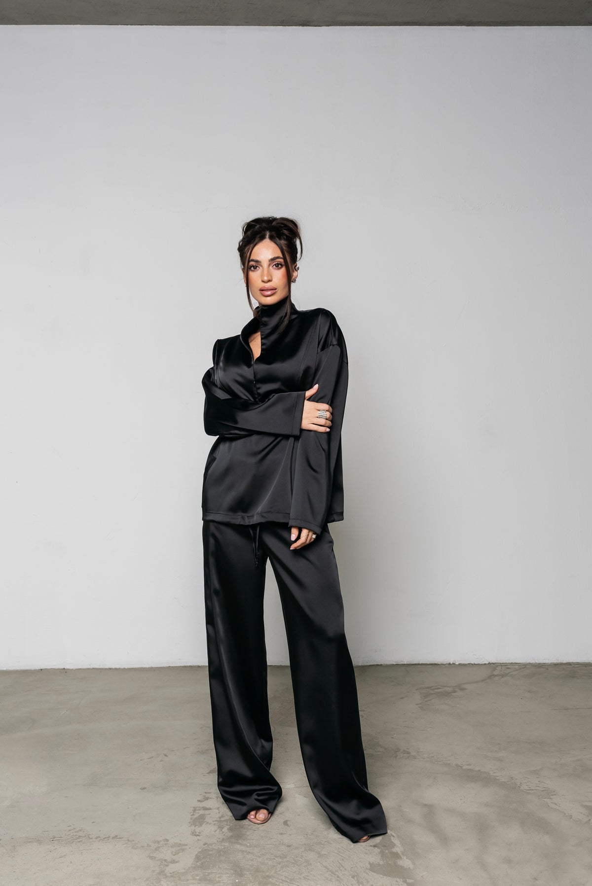 Coordinato Satin Nero