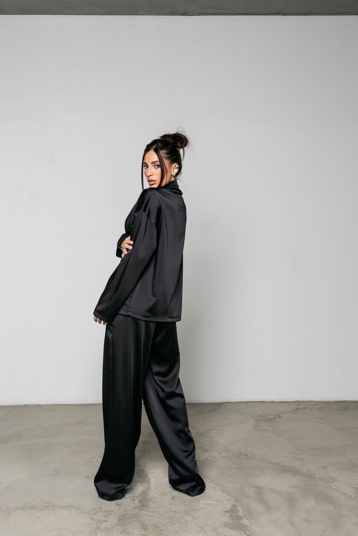 Coordinato Satin Nero