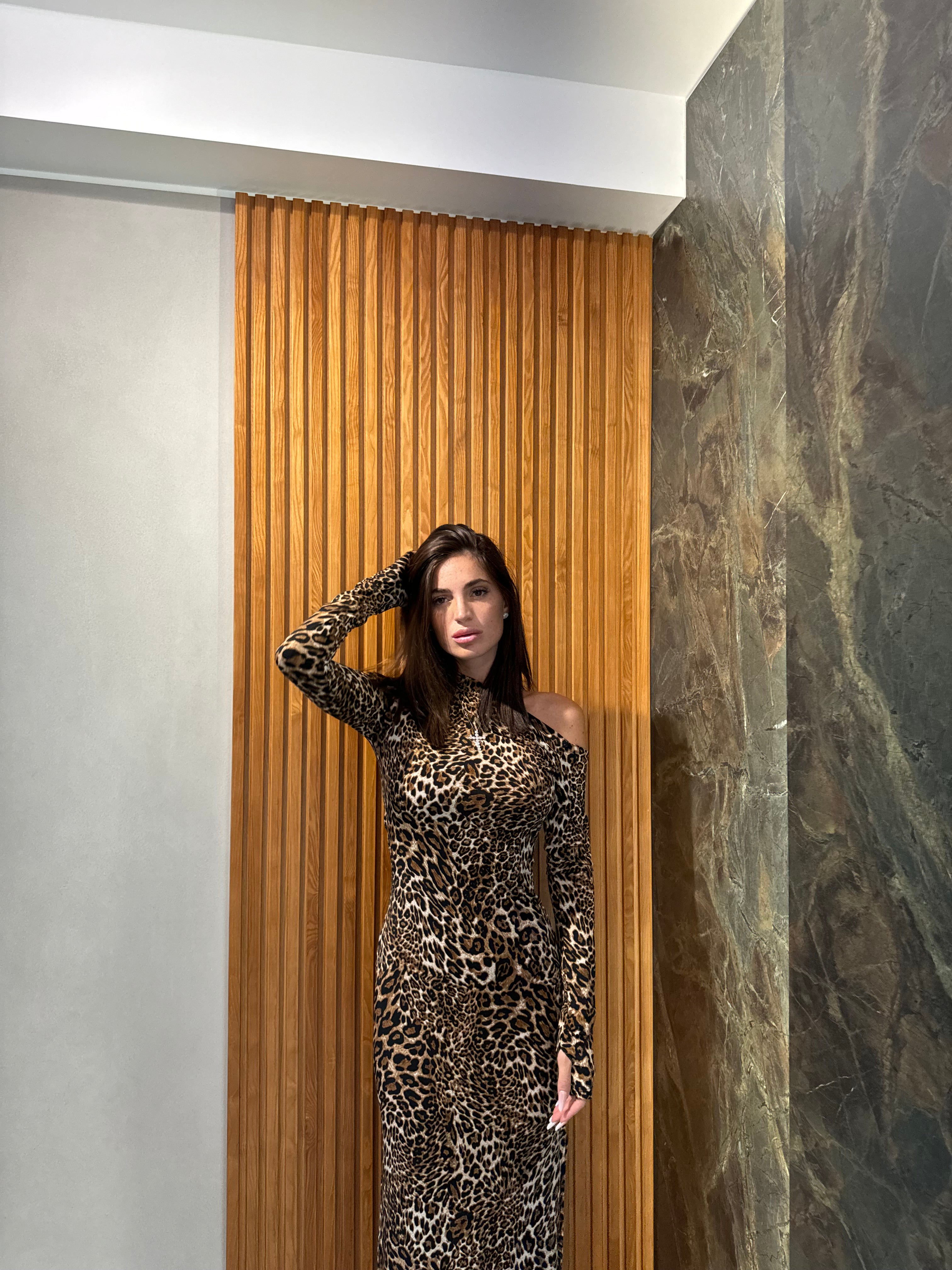 Vale Animal Print Dress