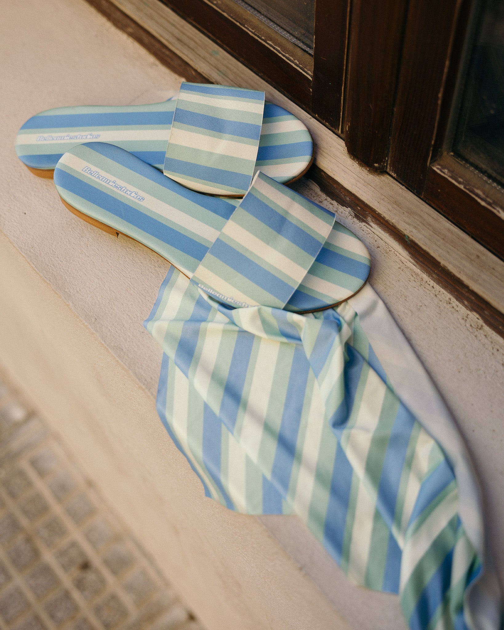 Ciabatta lines azzurro
