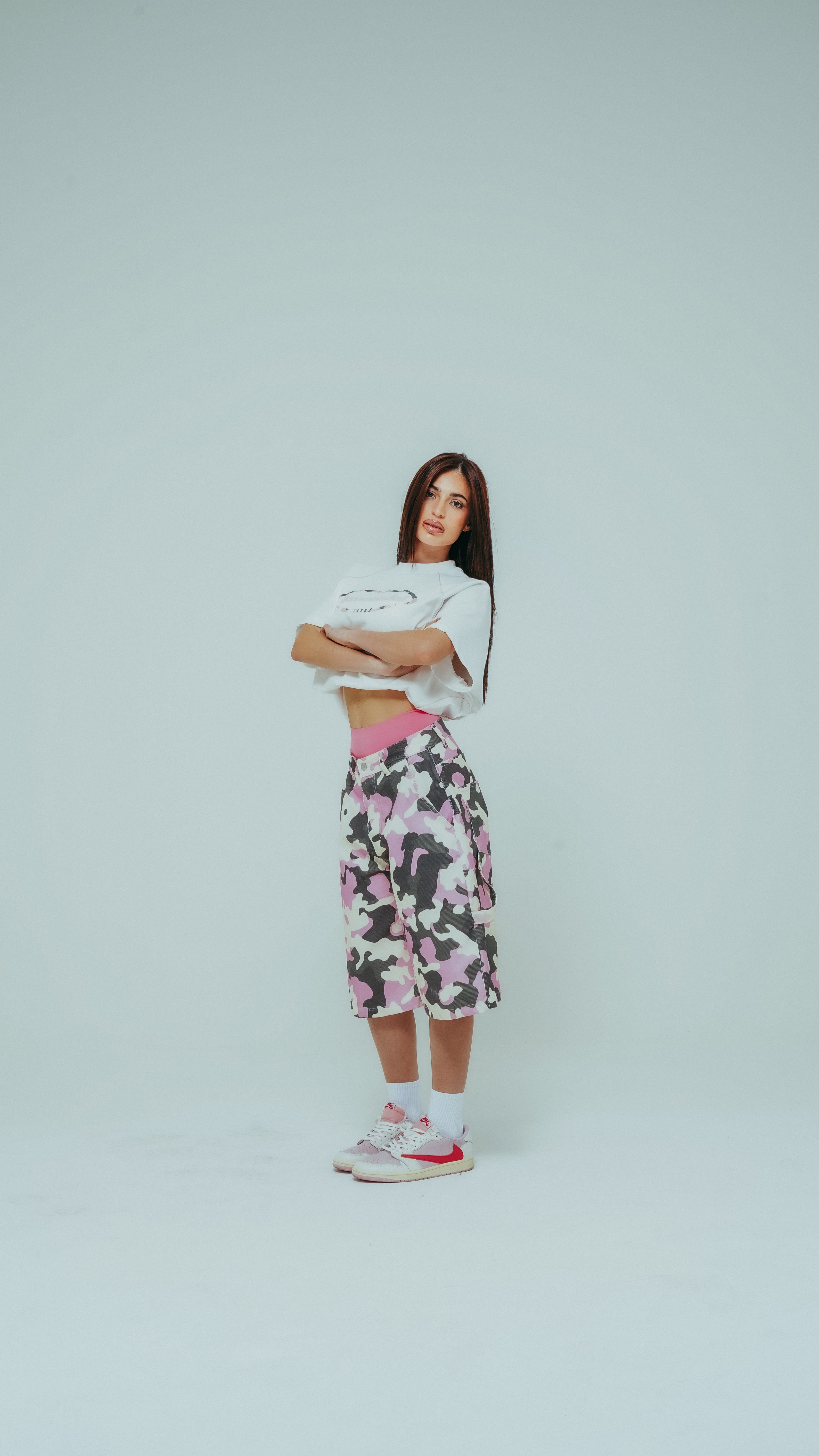SHORT CAMO CORE PINK