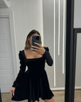 Velvet doll dress