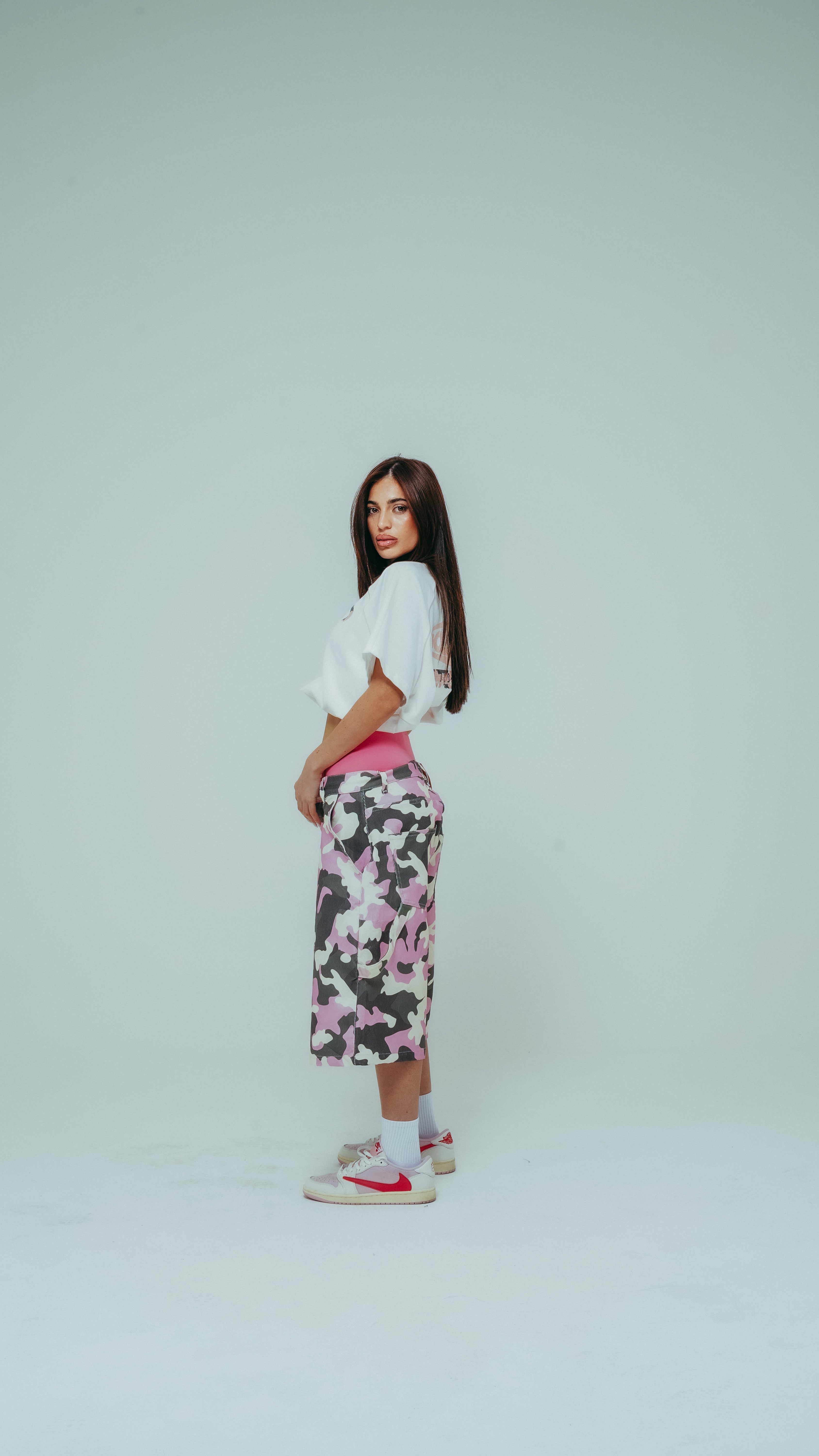 SHORT CAMO CORE PINK