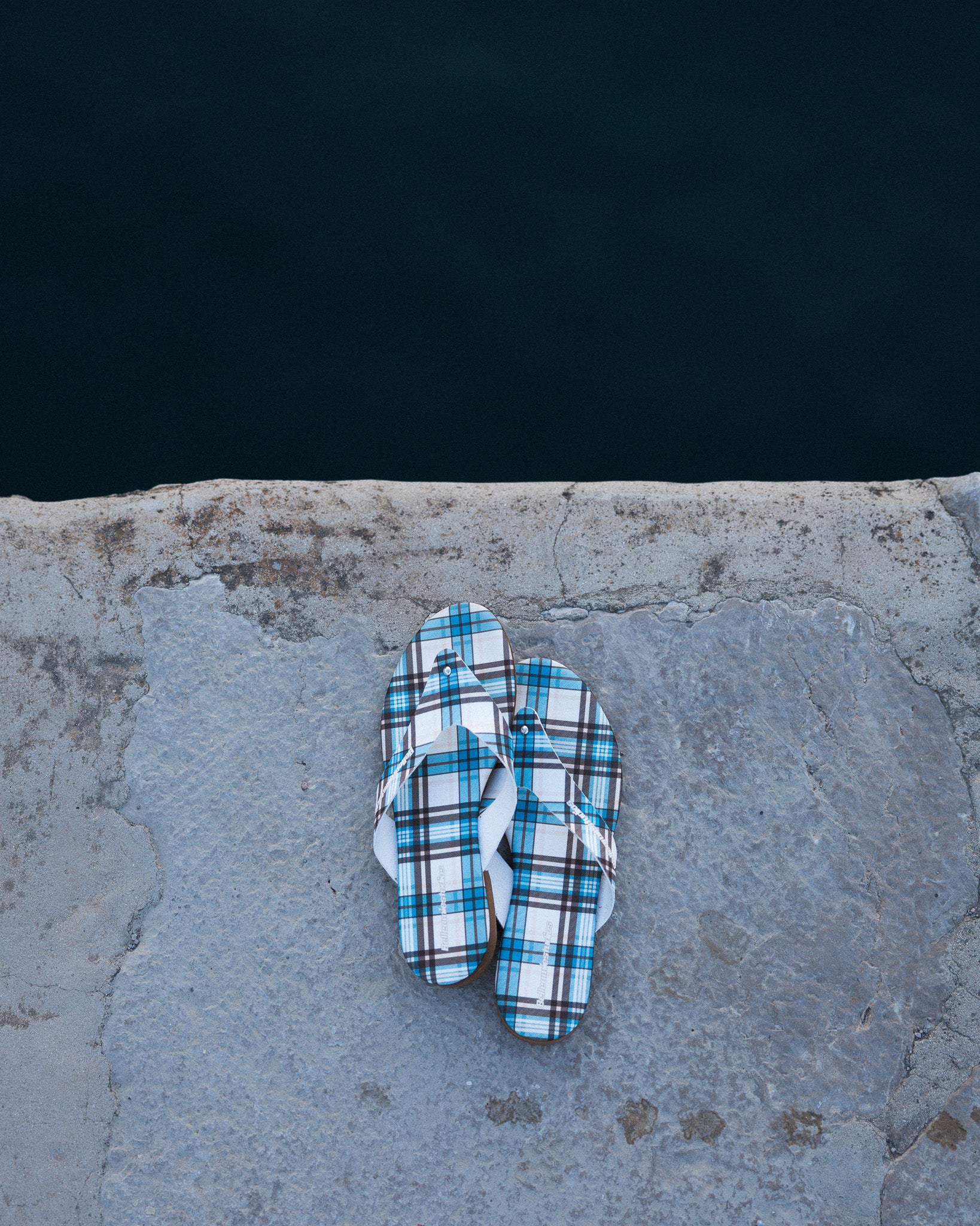 Infradito Tartan azzurro