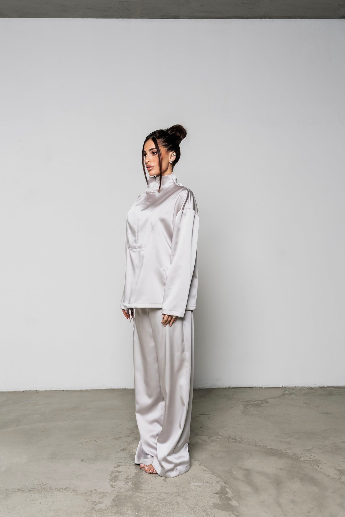 Coordinato Satin Grigio