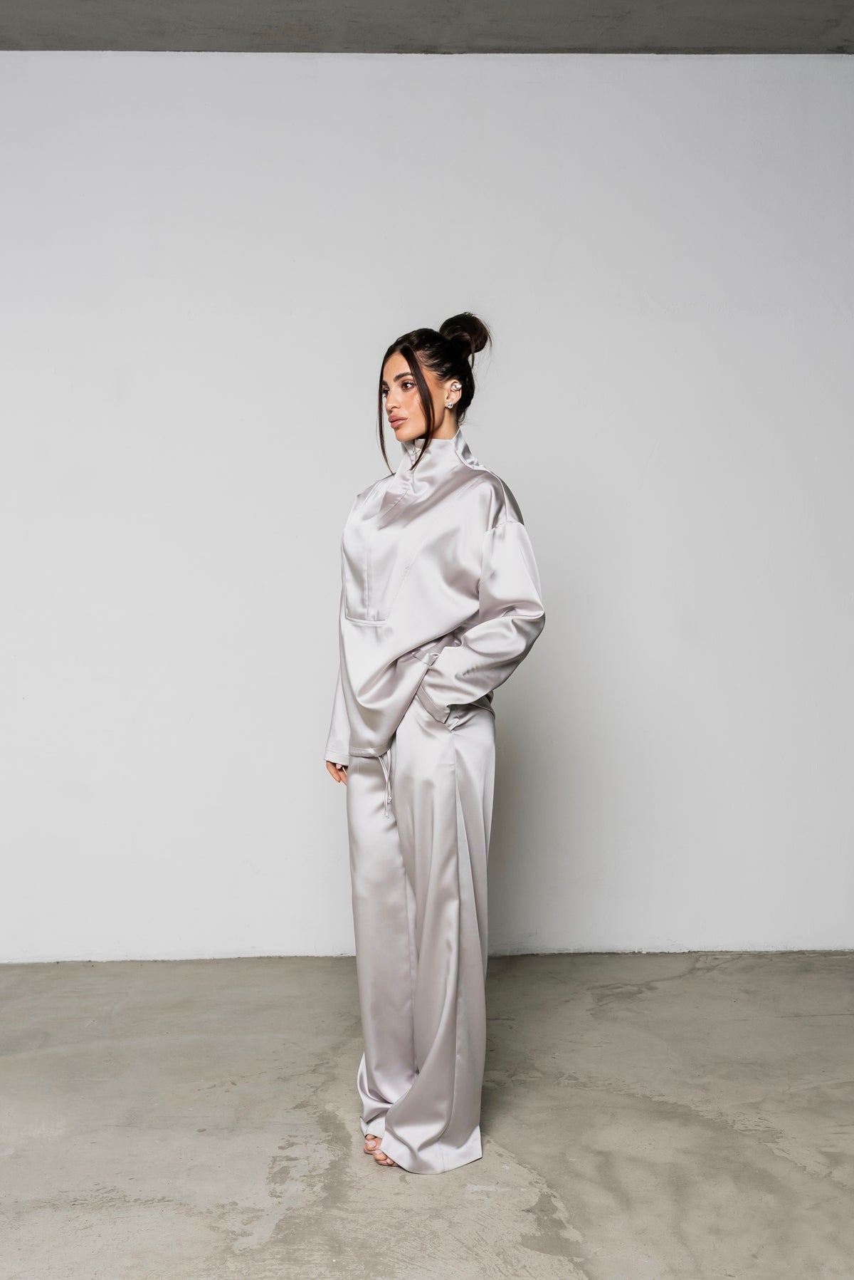 Coordinato Satin Grigio