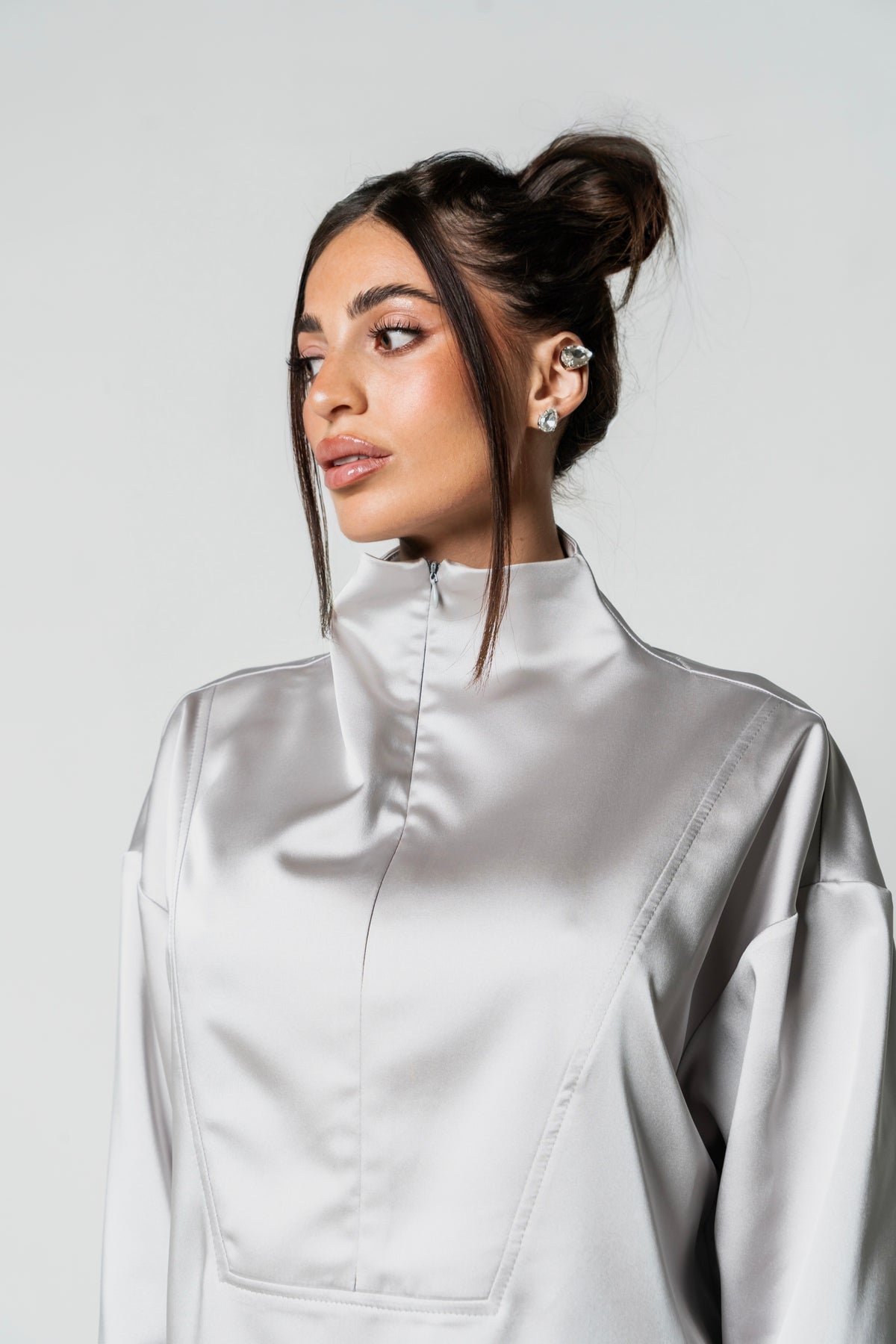 Coordinato Satin Grigio