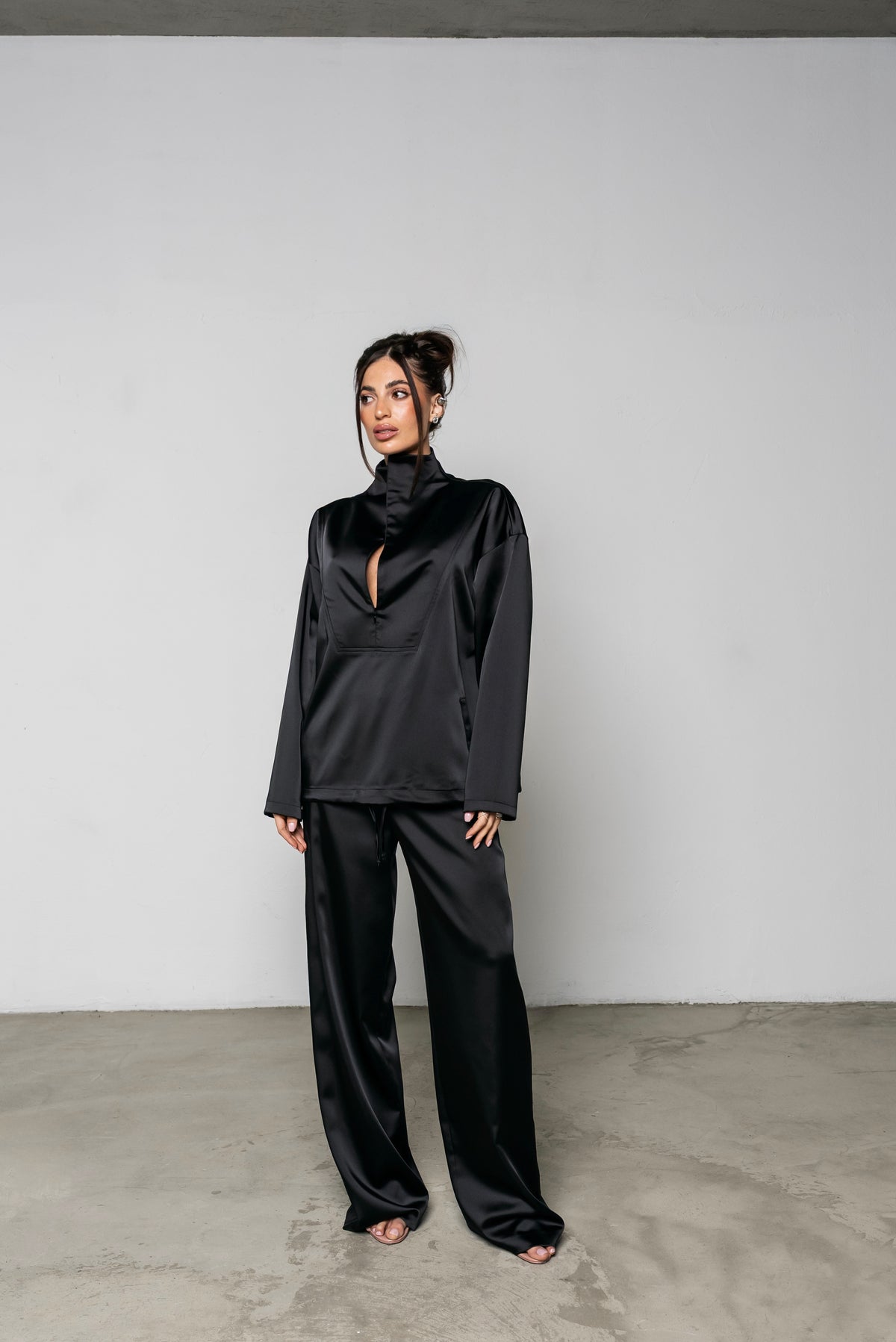 Coordinato Satin Nero