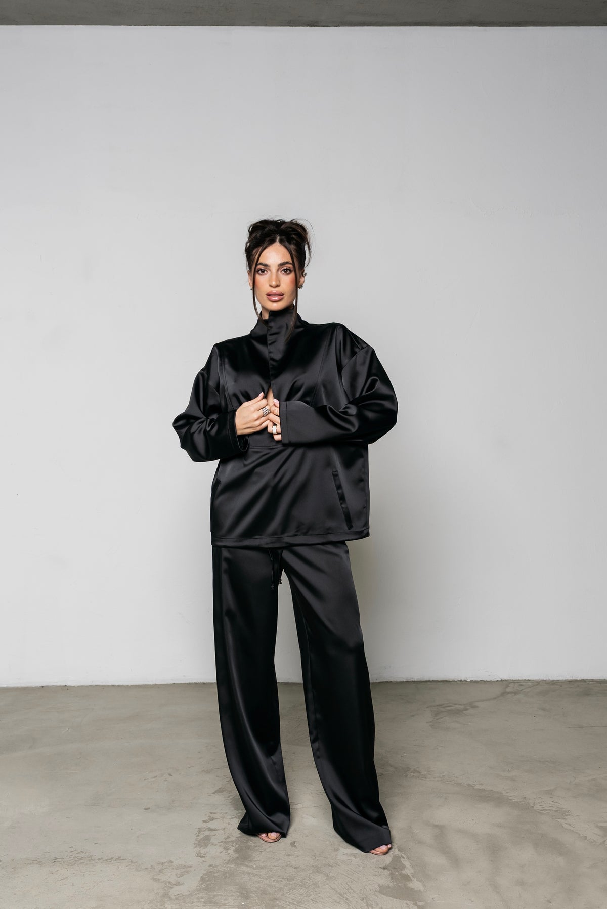 Coordinato Satin Nero