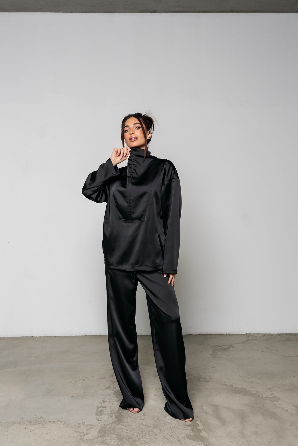 Coordinato Satin Nero